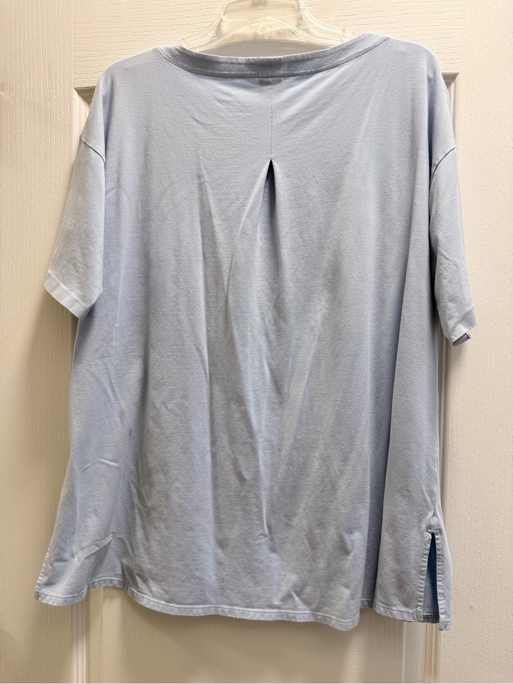 J. Jill Light Blue Short-Sleeve Crew Tunic - Picture 4 of 5